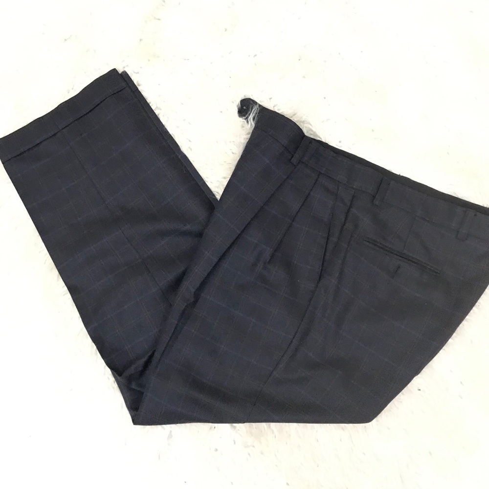 Lanificio Campore made in Italy plaid dress pants